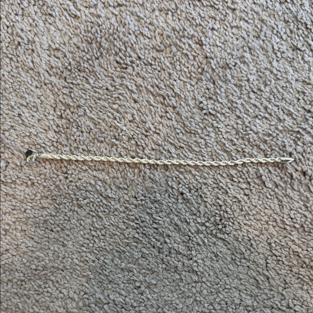 925 Silver Chain Bracelet 8 1/2 in or 21 cm